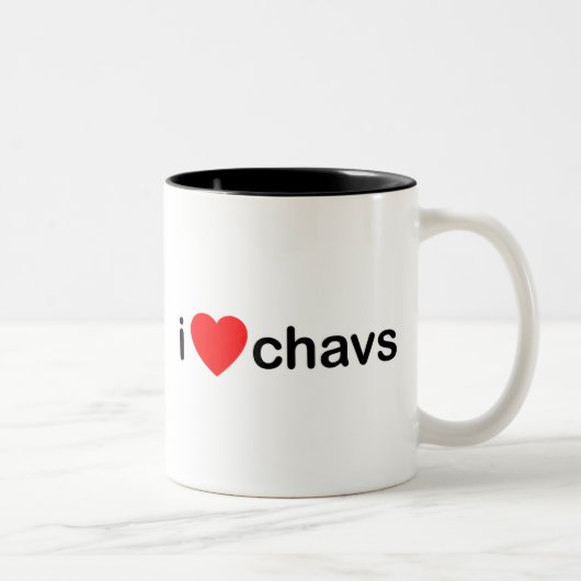 I Heart Chavs Tweekleurige Koffiemok (Rechts)
