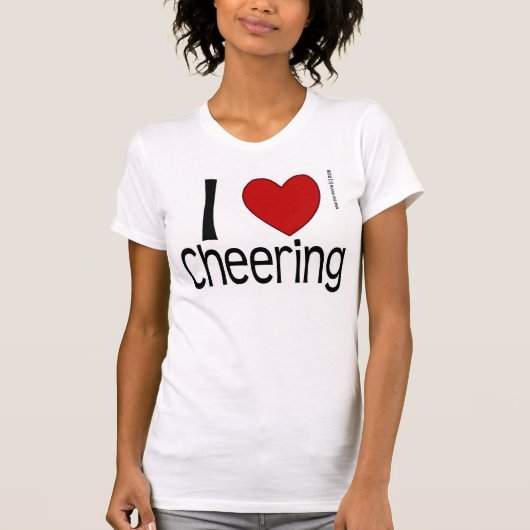 I Heart Cheering Shirt (Voorkant)