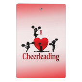 I Heart Cheerlead Mini Klembord (Achterkant)