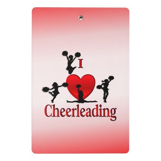 I Heart Cheerlead Mini Klembord (Achterkant)