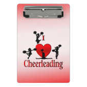 I Heart Cheerlead Mini Klembord (Voorkant)