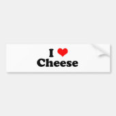 I Heart Cheese Bumpersticker (Voorkant)