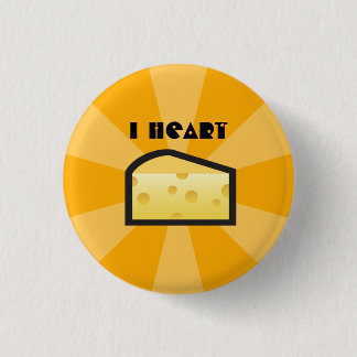 I Heart Cheese Ronde Button 3,2 Cm