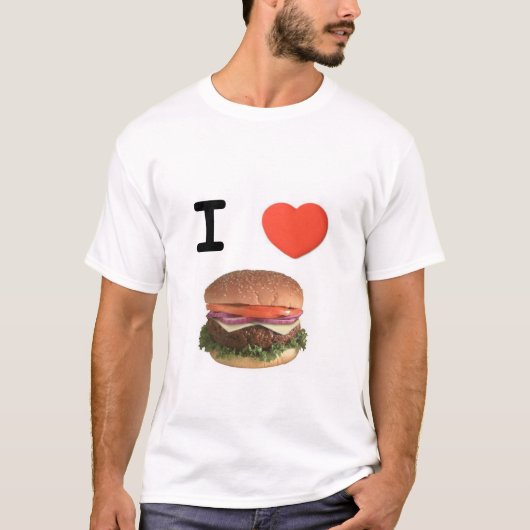 I HEART CHEESEBURGERS T-SHIRT (Voorkant)
