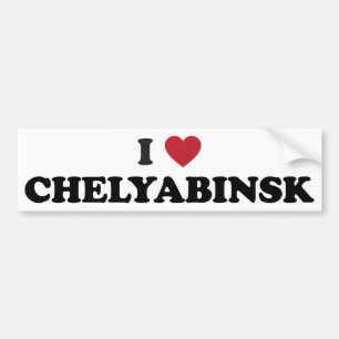 I Heart Chelyabinsk Rusland Bumpersticker