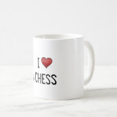 I Heart Chess Koffiemok (Voorkant rechts)