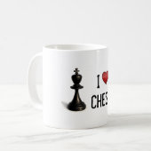 I Heart Chess Koffiemok (Voorkant links)