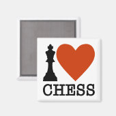 I Heart Chess Magneet (Voorkant / Achterkant)