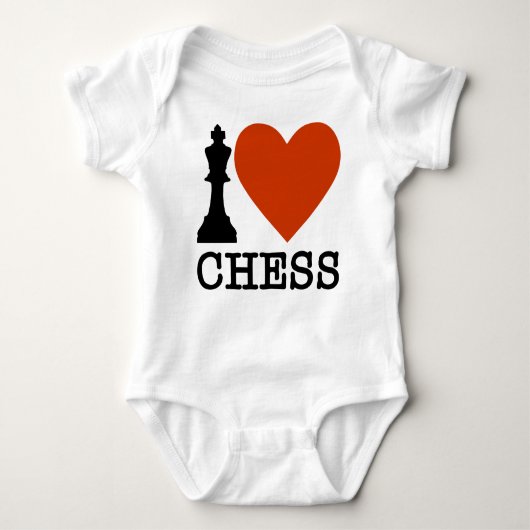 I Heart Chess Romper (Voorkant)