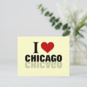 I Heart Chicago Briefkaart (Staand voorkant)