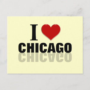 I Heart Chicago Briefkaart