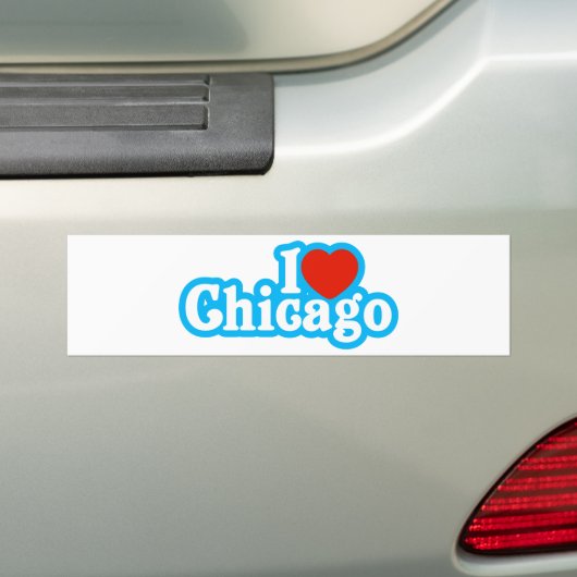 I Heart Chicago Bumpersticker (Op auto)