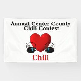 I Heart Chili Aangepaste tekstgebieden Spandoek