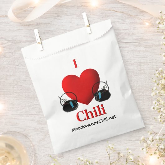 I Heart Chili Bedankzakje (Geknipt)