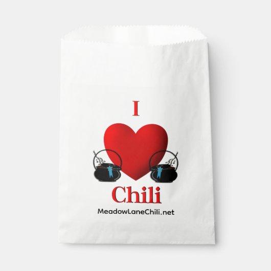 I Heart Chili Bedankzakje (Voorkant)