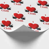 I Heart Chili Cadeaupapier (Hoek)