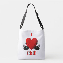 I Heart Chili Crossbody Tas