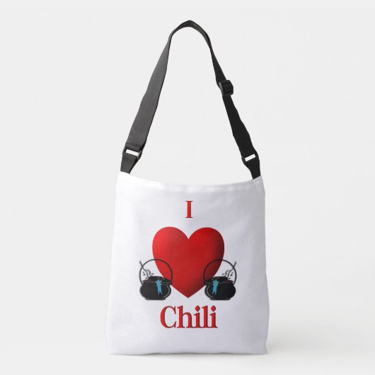 I Heart Chili Crossbody Tas (Voorkant)