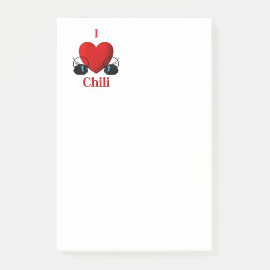 I Heart Chili Post-it® Notes (Voorkant)
