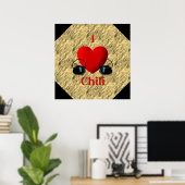 I Heart Chili Poster (Thuiskantoor)