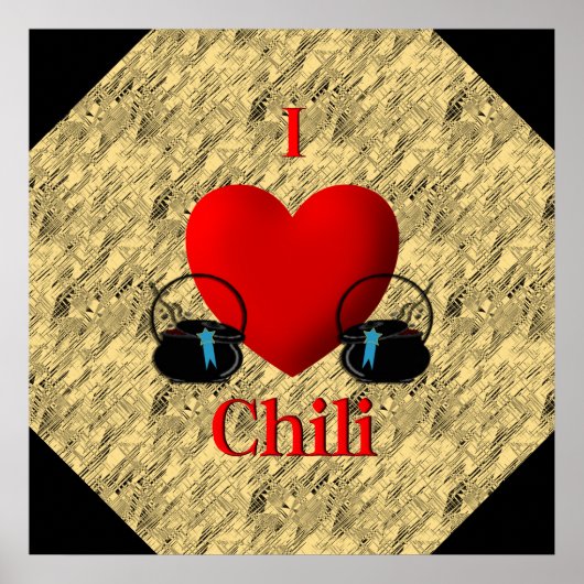 I Heart Chili Poster (Voorkant)