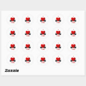 I Heart Chili Ronde Sticker (Vel)