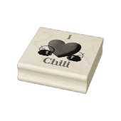 I Heart Chili Rubberstempel (Stempel)