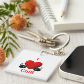 I Heart Chili Sleutelhanger (Voorkant Rechts)