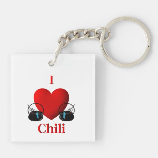 I Heart Chili Sleutelhanger (Achterkant)