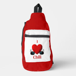I Heart Chili Sling Bag