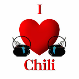 I Heart Chili Staand Fotobeeldje