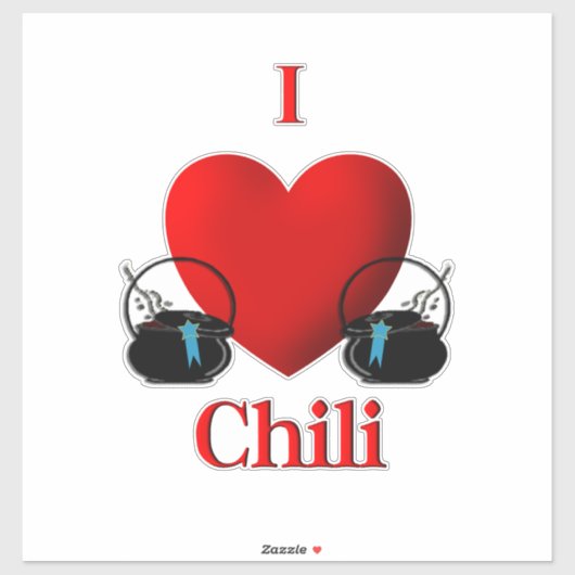 I Heart Chili Sticker (Vel)