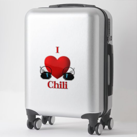 I Heart Chili Sticker (Koffer)
