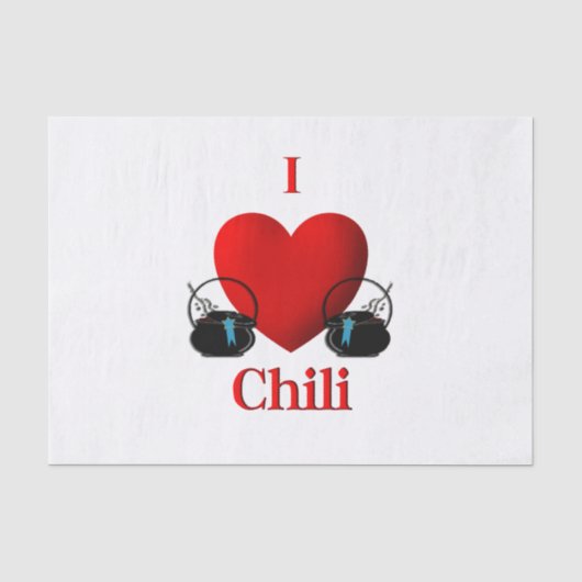I Heart Chili Tissuepapier (Voorkant)