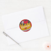 I Heart Chocolate-I Love Chocolate Ronde Sticker (Envelop)