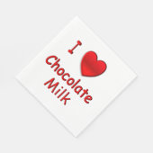 I Heart Chocolate Milk Servet (Hoek)