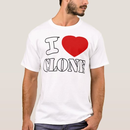 I HEART CLONE T-SHIRT (Voorkant)