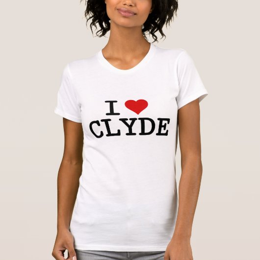 I Heart Clyde Womens T-shirt (Voorkant)