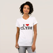 I Heart Clyde Womens T-shirt (Voorkant volledig)