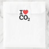I Heart CO2 - Ik hou van kooldioxide Sticker Sheet (Tas)