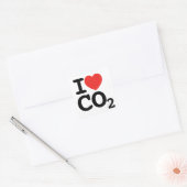 I Heart CO2 - Ik hou van kooldioxide Sticker Sheet (Envelop)