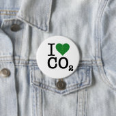 I Heart CO2 Ronde Button 7,6 Cm (In situ)