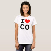 I Heart CO Shirt (Voorkant volledig)
