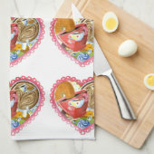 I Heart Coffee en Donuts Towel Theedoek (Quarter Fold)