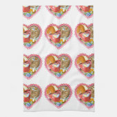 I Heart Coffee en Donuts Towel Theedoek (Verticaal)