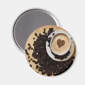 I Heart Coffee Magneet (Voorkant / Achterkant)