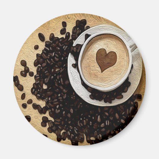 I Heart Coffee Magneet (Voorkant)