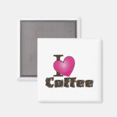"I Heart Coffee" Magnet (Voorkant / Achterkant)