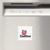 "I Heart Coffee" Magnet (Insitu (Vaatwasser))
