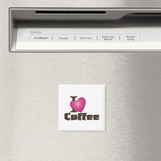 "I Heart Coffee" Magnet (Insitu (Vaatwasser))